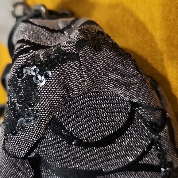 Coach 2010 Grey Fabric and Sequins Madison Op Art Sophia Satchel EUC w/Dustbag - Picture 15 of 16
